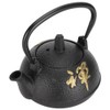 Iron Teapot Kettle Uncoated with Strainer 0.3L Tea and Zen