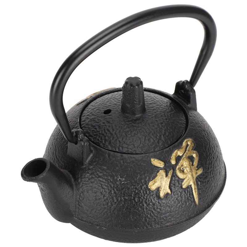 Iron Teapot Kettle Uncoated with Strainer 0.3L Tea and Zen