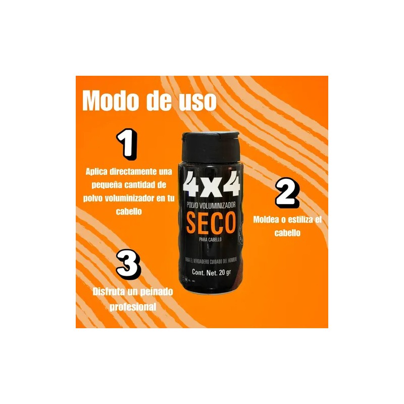 4x4 Polvo Voluminizador Seco 20gr
