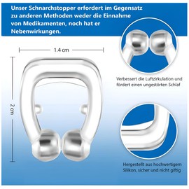 Pack of 8 Snoring Stoppers Anti Snoring Nose Clip Aid Against Snoring Nose Separator Nose Clip Snoring Splint Better Breathing Nose Dilator Anti Snoring Aid Against Snoring Anti-Snoring