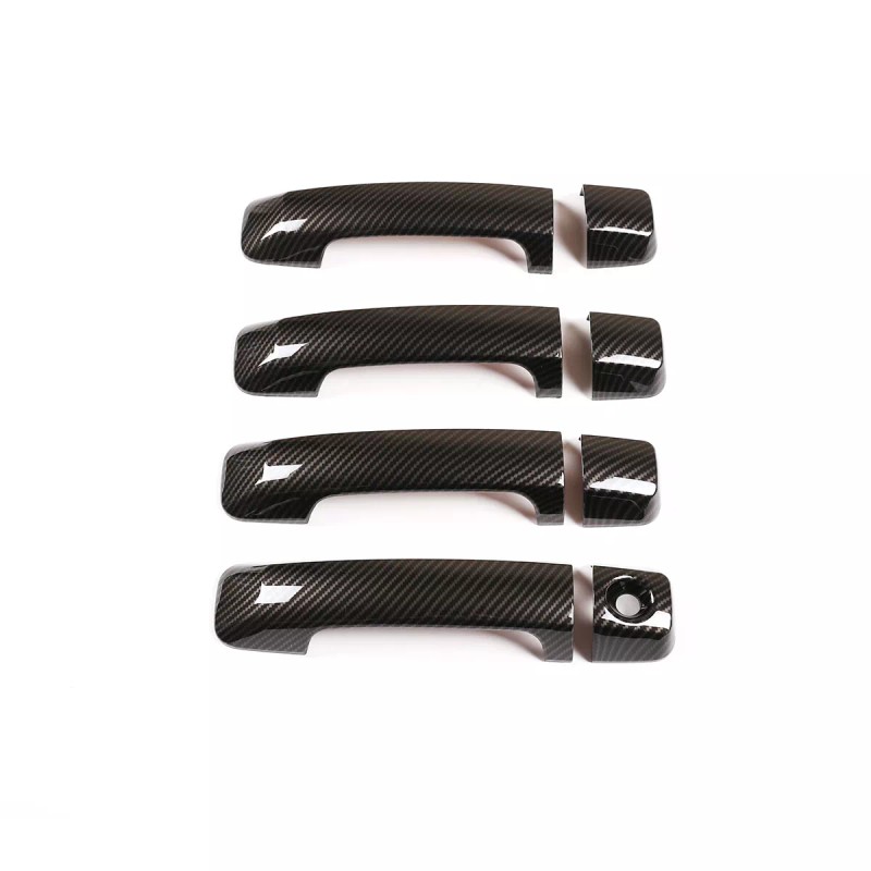 autotrim000 For 2007-21 Toyota Tundra Carbon Fiber Door Handle COVERS+Mirrors