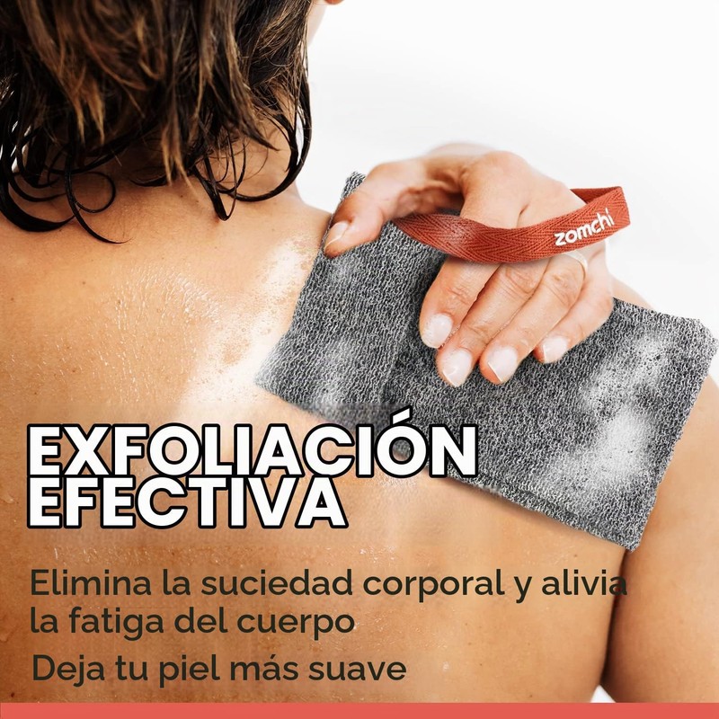 ZOMCHI Bolsa Exfoliante para Jabón y Esponja Corporal de Nailon