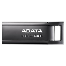 ADATA Memoria USB Adata UR340, 64GB, USB 3.2, Lectura 100 MB/s, Negro