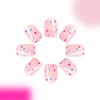 Square Press On Nails Short Fake Nails Pink False Nails