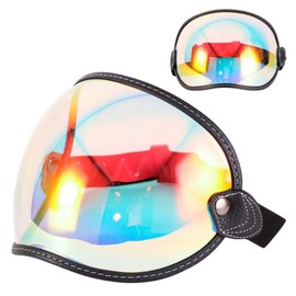 Wayocfei Motorcycle Goggles for Auto Helmet Use, Off-Road Goggles, ATV Goggles, UV Protection, Dust and Wind Protection, Eye Health Protection with UV400 Level, Open Helmet and Full-Face Helmet Lens