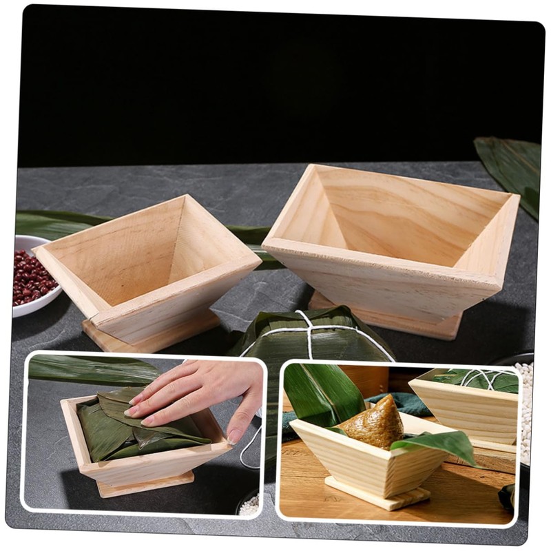 Ciieeo Wooden Rice Dumpling Mold Kitchen Tool for DIY Rice
