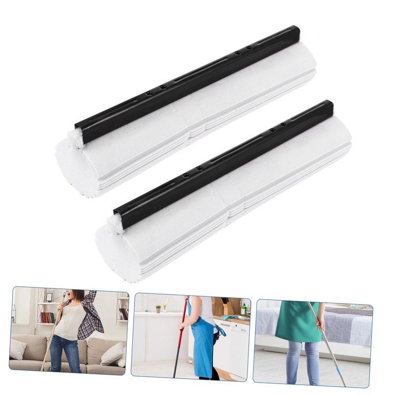 Gatuida 2Pcs Roller PVA Sponge Mop Head Refill Absorbent Cleaning