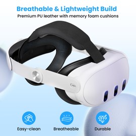 ZVTE Head Strap for Quest 3 - The Ultimate Quest 3 Accessory for Elevating Your VR Experience to Unprecedented Levels of Comfort and Immersion - 2023 New Version