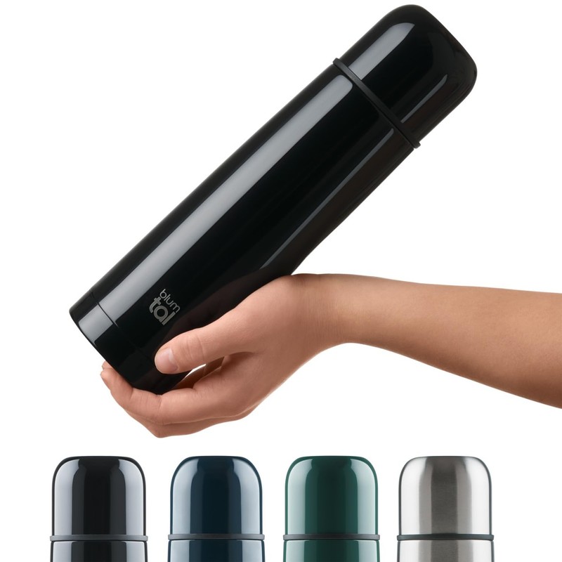Blumtal Eifel Stainless Steel, Leak-Proof Thermos Flask with Drinking Cup