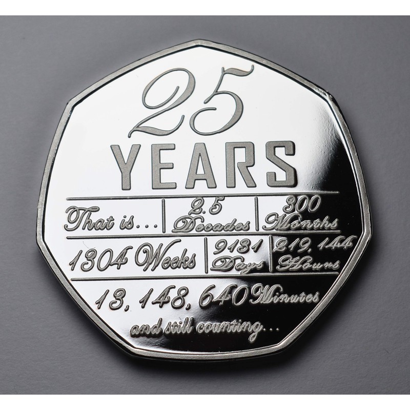 The Commemorative Coin Company On Our 25th SILVER WEDDING ANNIVERSARY