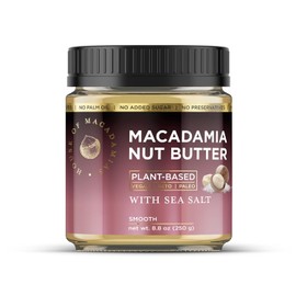 House of Macadamias Mantequilla De Macadamia Y Nuez Con Sal Marina - 8.8Oz - Sin Azúcar Agregado, Sin Aceite De Palma, A Base De Plantas, Sin Ingredientes Artificiales