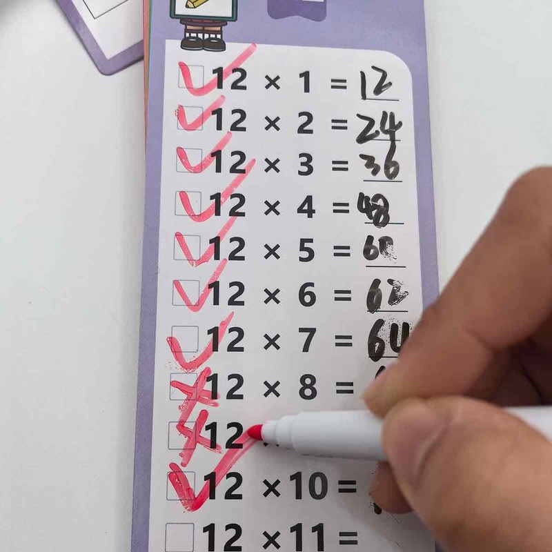 Times Tables Flash Cards, 1-12 Times Tables Multiplication Flash Cards