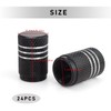 FINELYCR Pack of 24 Bicycle Valve Caps, Aluminium Car Valve