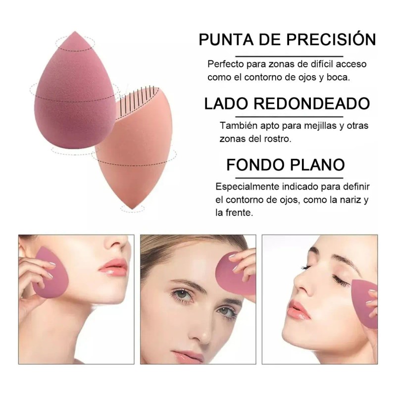 Wegalife® Kit De Esponja Para Maquillaje Con Brochas Kabuki Para