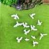 CWBPING 24pcs Plastic Birds Small Figure Toy Dove Bird of