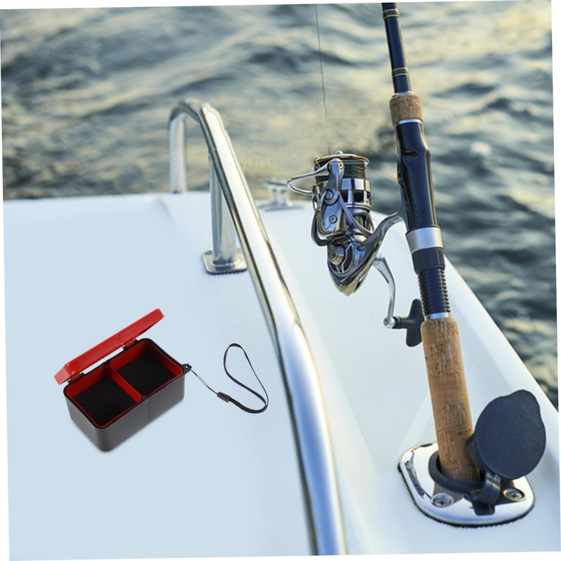 Kisangel Portable Fishing Bait Cooler Leakproof Fish Storage Box Red