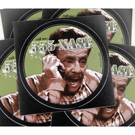 5x KOQ Arthur Spooner Sticker 95 mm Funny 555 Nose Sticker Weatherproof