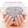 minkissy Fashionable Nail Charm Beads Compartment Mix for DIY Manicure