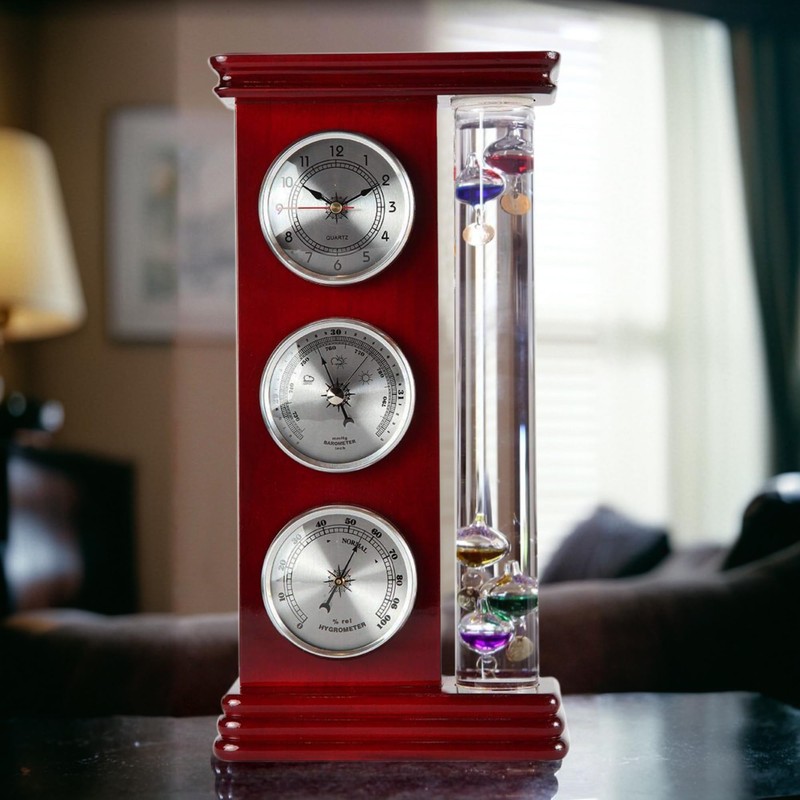 Lily's Home Analog Weather Station, with Galileo Thermometer, a Precision