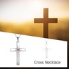 ONEFINITY Cross Necklace 925 Sterling Silver Origami Cross Birthstone Pendant