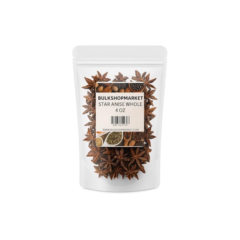 STAR ANISE WHOLE 4 OZ BY BULKSHOPMARKET