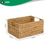 Vivanno Lanta Wicker Basket / Cupboard Basket Water Hyacinth Natural