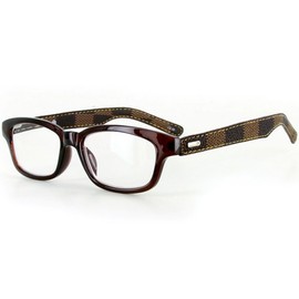 "Milan" Ultra-Modern Fashion Readers for Men (Brown +2.50)