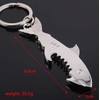 2pcs Shark Shape Bottle Opener, Multi-Function Key Chain, Fish Bottle