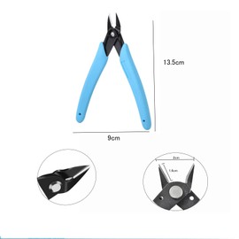 Tanosimi Nail Art Cutter Part Cutting Nipper Removal Nail Nipper 3D Jewelry Parts Anti-Slip (Blue)