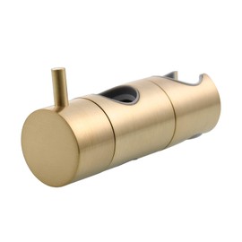 Adjustable Rail Slider Shower Head Holder Brushed Gold, Biveah Brass Hand Shower Mounting Bracket for 0.78 Inch, KZS009BG