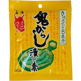 Yamakiyo Pickled Oni Karashi for Cucumbers, 3.2 oz (90 g) x 3 Bags