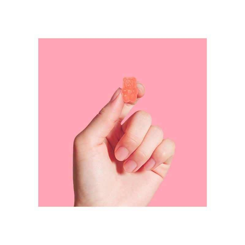 Pink Gummy Bear High-Content Biotin Multivitamin Plant-Based Vegan Gummies 4