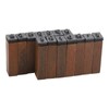 70PCS Vintage Wood Alphabet Rubber Stamps Set in Reusable Wooden