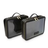 ETOILE - Large Twin Cosmetic Case Black - Dual Compartment