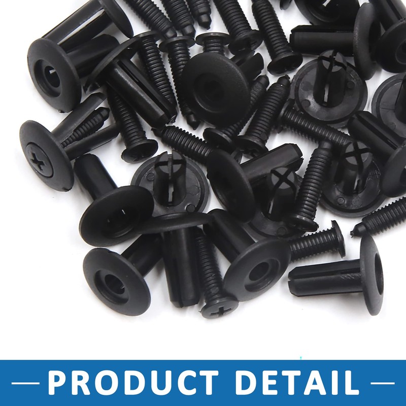A ABSOPRO Screw Rivet Splash Fender Panel Push Type Retainer