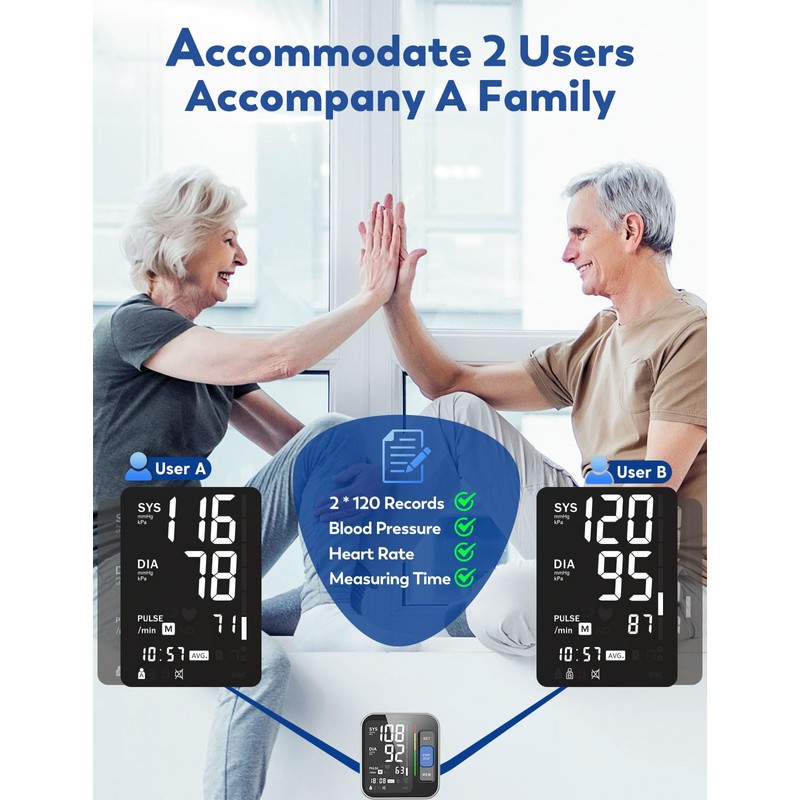 Blood Pressure Monitors for Home Use Upper Arm, Accurate Cuff