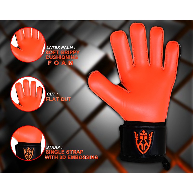 Keeperking Goalkeeper Gloves Children Youth Adults Football Gloves without Fingersave