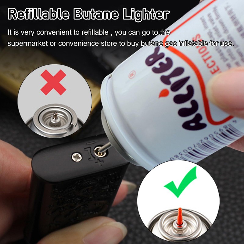 Torch Lighter, Cool Relief Dragon Dual Flame - Windproof Adjustable