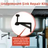 4 PCS Undermount Sink Brackets, Undermount Sink Repair Kits, Sink