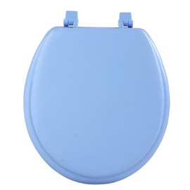 Achim Home Furnishings Light Blue TOVYSTLB04 17-Inch Fantasia Standard Toilet Seat, Soft