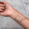 4 x 'Licking Toad' Temporary Tattoos - Water Resistant, Skin-Safe,