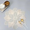 Gold Placemats Set of 6 for Dining Table 15 Inch