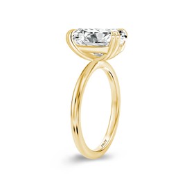 PAFIDDY 5CT Stunning Oval Cut Engagement Ring for Women,Simulated Diamond Ring,18K Yellow/White Gold Plated 925 Sterling Silver Promise Ring (Yellow Gold, 5.5)