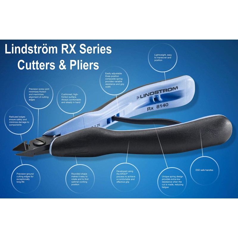 Lindstrom RX7590-8145 RX Series Round Nose Pliers [4981642]
