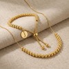 HXNIBATSAR Stainless Steel Gold & Silver Jewelry Set,Snake Chain Necklace