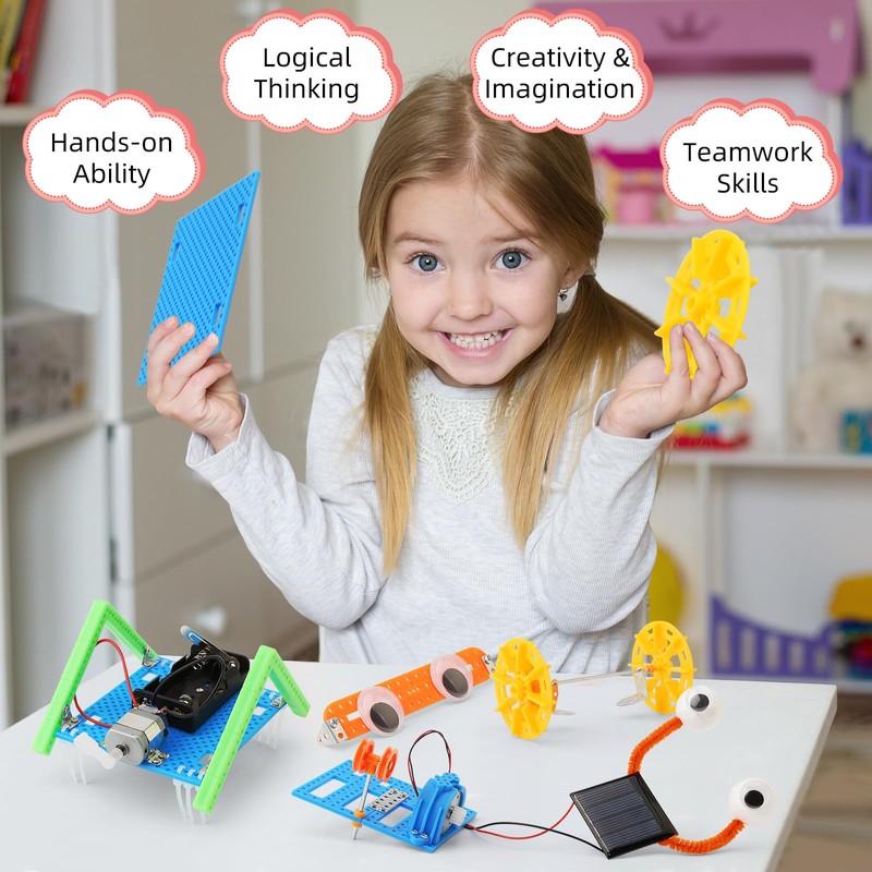 STEM Robotics Science Kits, Crafts for Boys 6-8 Girls 8-12,