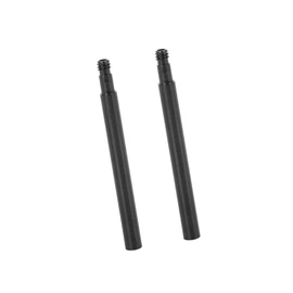 BULLSPANN 2pcs 70mm Aluminum Alloy Bicycle French Valve Extender Extension Black