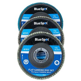 Blue Spot Tools 19642 B/SPOT 4 1/2-Inch Flat Sanding Disc (3-Piece)
