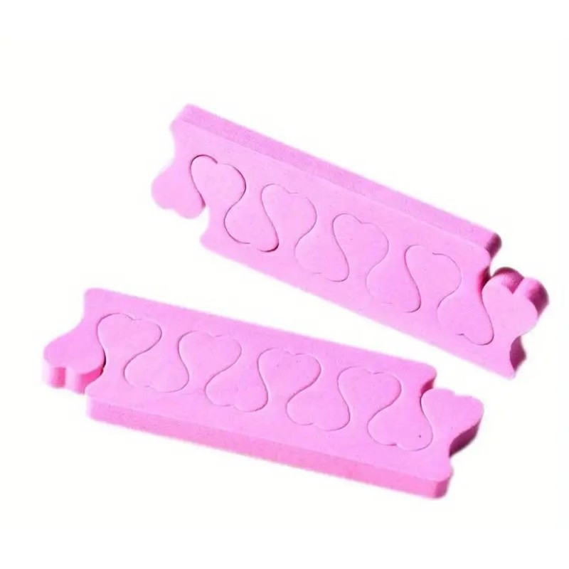 Toe Separators for Pedicure, Pink Foam Spacers, 10cm/3.94in Length, Professional