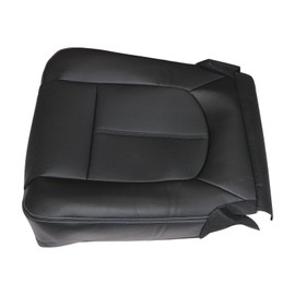 NLQR Passenger Side Bottom Seat Cover Replacement Leather Black Compatible with Ford F250 F350 F450 F550 Lariat 2011 2012 2013 2014 2015 2016